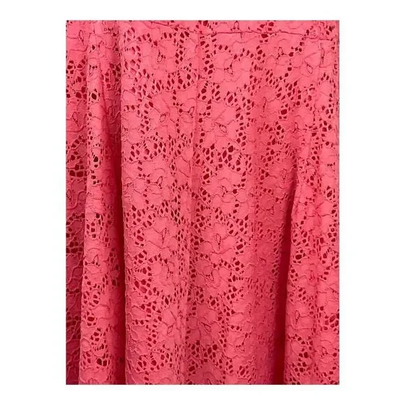 NWT‎ Lane Bryant Coral Lace Sleeveless Midi Dress Sz 22 - Picture 3 of 5